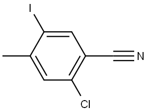 2-Chloro-5-iodo-4-methylbenzonitrile Structure