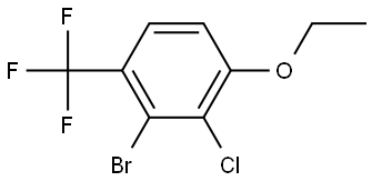 2-Bromo-3-chloro-4-ethoxy-1-(trifluoromethyl)benzene Structure