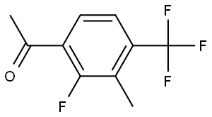 1-(2-fluoro-3-methyl-4-(trifluoromethyl)phenyl)ethanone Structure