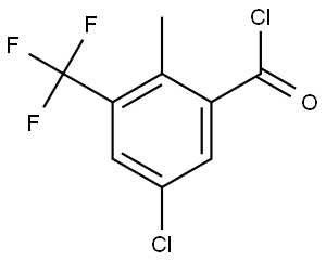 5-Chloro-2-methyl-3-(trifluoromethyl)benzoyl chloride Structure