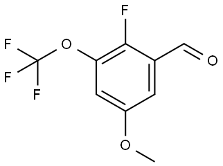 2-Fluoro-5-methoxy-3-(trifluoromethoxy)benzaldehyde Structure