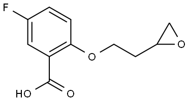 5-fluoro-2-(2-(oxiran-2-yl)ethoxy)benzoic acid Structure