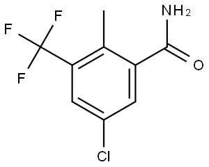 5-Chloro-2-methyl-3-(trifluoromethyl)benzamide 구조식 이미지