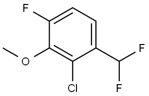 2-Chloro-1-(difluoromethyl)-4-fluoro-3-methoxybenzene Structure