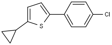 2-(4-Chlorophenyl)-5-cyclopropylthiophene Structure