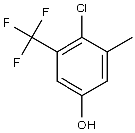 4-Chloro-3-methyl-5-(trifluoromethyl)phenol Structure