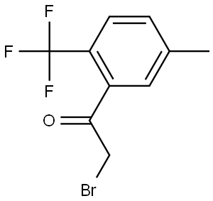 2-Bromo-1-[5-methyl-2-(trifluoromethyl)phenyl]ethanone Structure