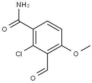 2-Chloro-3-formyl-4-methoxybenzamide Structure