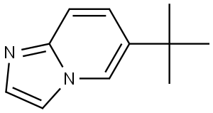 Imidazo[1,2-a]pyridine, 6-(1,1-dimethylethyl)- Structure