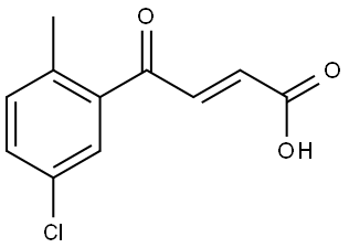 (2E)-4-(5-Chloro-2-methylphenyl)-4-oxo-2-butenoic acid Structure