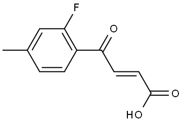 (2E)-4-(2-Fluoro-4-methylphenyl)-4-oxo-2-butenoic acid Structure