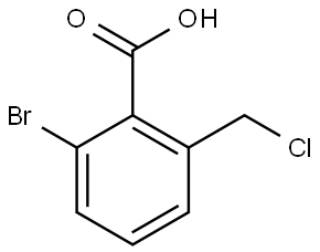 2-bromo-6-(chloromethyl)benzoic acid Structure