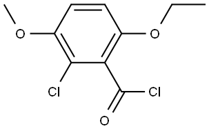 2-Chloro-6-ethoxy-3-methoxybenzoyl chloride 구조식 이미지