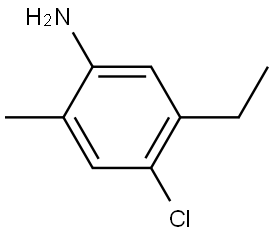 4-Chloro-5-ethyl-2-methylbenzenamine Structure