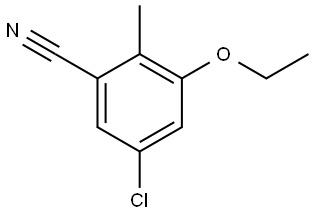 5-Chloro-3-ethoxy-2-methylbenzonitrile 구조식 이미지