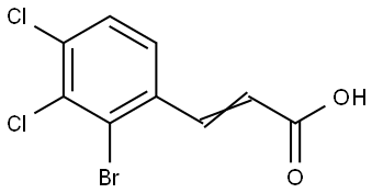 3-(2-Bromo-3,4-dichlorophenyl)-2-propenoic acid Structure