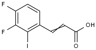 3-(3,4-Difluoro-2-iodophenyl)-2-propenoic acid 구조식 이미지