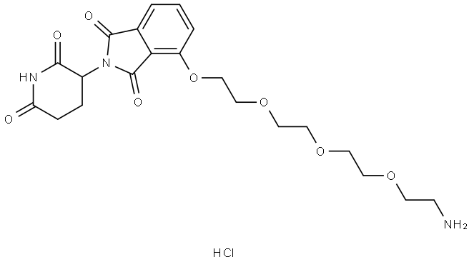 Thalidomide-O-PEG3-amine HCl Structure