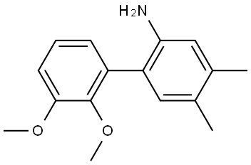 2',3'-Dimethoxy-4,5-dimethyl[1,1'-biphenyl]-2-amine Structure