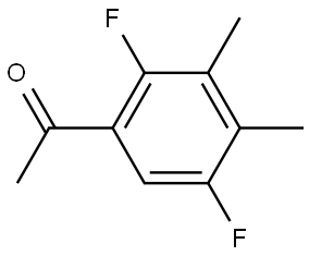 1-(2,5-Difluoro-3,4-dimethylphenyl)ethanone Structure