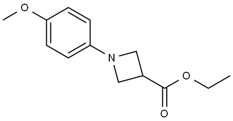 ethyl 1-(4-methoxyphenyl)azetidine-3-carboxylate 구조식 이미지