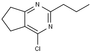 5H-Cyclopentapyrimidine, 4-chloro-6,7-dihydro-4-propyl- (8CI) Structure