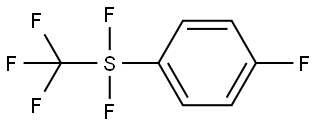 Benzene, 1-[difluoro(trifluoromethyl)thio]-4-fluoro- Structure