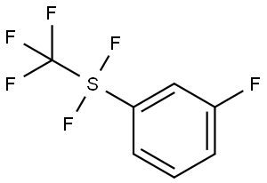 Benzene, 1-[difluoro(trifluoromethyl)thio]-3-fluoro- Structure