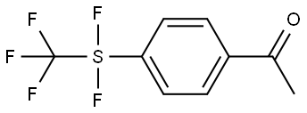 Ethanone, 1-[4-[difluoro(trifluoromethyl)thio]phenyl]- Structure