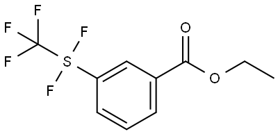 Benzoic acid, 3-[difluoro(trifluoromethyl)thio]-, ethyl ester Structure