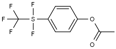 Phenol, 4-[difluoro(trifluoromethyl)thio]-, 1-acetate Structure