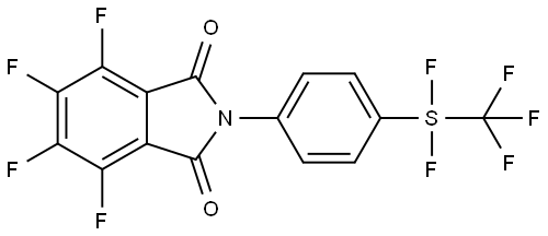 1H-Isoindole-1,3(2H)-dione, 2-[4-[difluoro(trifluoromethyl)thio]phenyl]-4,5,6,7-tetrafluoro- Structure