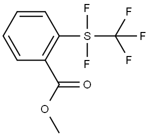 Benzoic acid, 2-[difluoro(trifluoromethyl)thio]-, methyl ester Structure