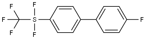 1,1′-Biphenyl, 4-[difluoro(trifluoromethyl)thio]-4′-fluoro- Structure