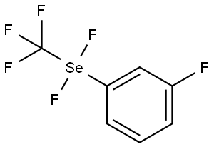 Benzene, 1-[difluoro(trifluoromethyl)seleno]-3-fluoro- Structure