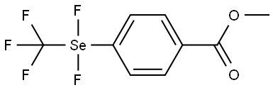 Benzoic acid, 4-[difluoro(trifluoromethyl)seleno]-, methyl ester Structure