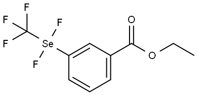 Benzoic acid, 3-[difluoro(trifluoromethyl)seleno]-, ethyl ester Structure