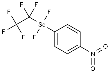 Benzene, 1-[difluoro(1,1,2,2,2-pentafluoroethyl)seleno]-4-nitro- Structure