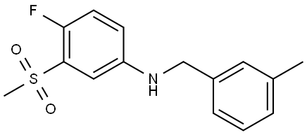 N-[4-Fluoro-3-(methylsulfonyl)phenyl]-3-methylbenzenemethanamine Structure