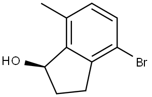 (R)-4-Bromo-2,3-dihydro-7-methyl-1H-inden-1-ol Structure