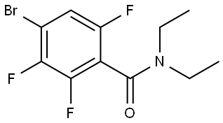 4-Bromo-N,N-diethyl-2,3,6-trifluorobenzamide 구조식 이미지