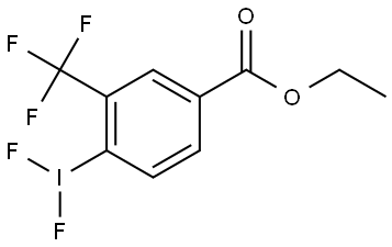 Benzoic acid, 4-(difluoroiodo)-3-(trifluoromethyl)-, ethyl ester Structure