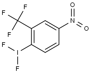 Benzene, 1-(difluoroiodo)-4-nitro-2-(trifluoromethyl)- Structure