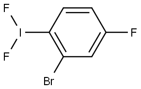 Benzene, 2-bromo-1-(difluoroiodo)-4-fluoro- Structure