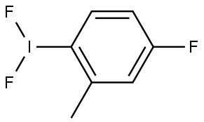 Benzene, 1-(difluoroiodo)-4-fluoro-2-methyl- Structure