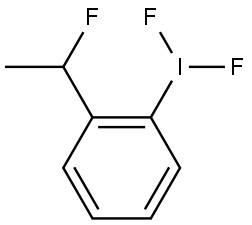 Benzene, 1-(difluoroiodo)-2-(1-fluoroethyl)- Structure