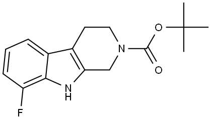 tert-butyl 8-fluoro-1,3,4,9-tetrahydro-β-carboline Structure