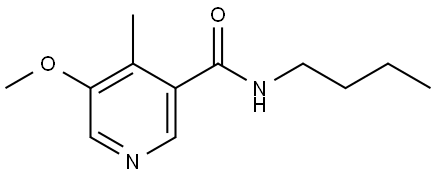 N-Butyl-5-methoxy-4-methyl-3-pyridinecarboxamide Structure