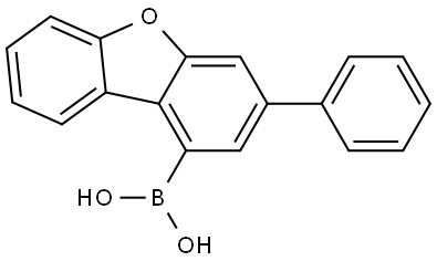 Boronic acid, B-(3-phenyl-1-dibenzofuranyl)- Structure