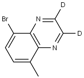 5-bromo-8-methylquinoxaline-2,3-d2 Structure